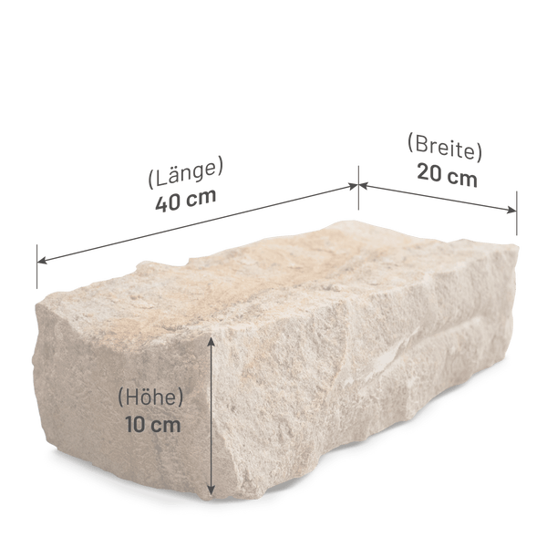 Galamio Sandstein Randsteine 40*20*10 » gespalten « 940kg