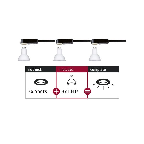 Standard 230V LED Reflektor GU10 Choose Non Dim GU10 230V 3x460lm 3x6,5W 2700K Weiß