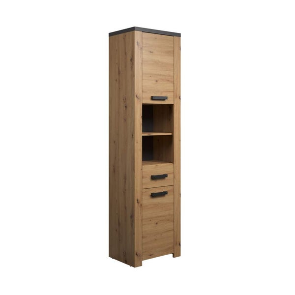 Follow Hochschrank Bad Eiche dekor. 53 X 35 X 196 cm