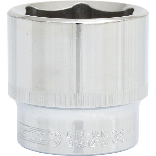 KS TOOLS 1/2 CHROMEplus Sechskant-Stecknuss 36 mm - 918.1236