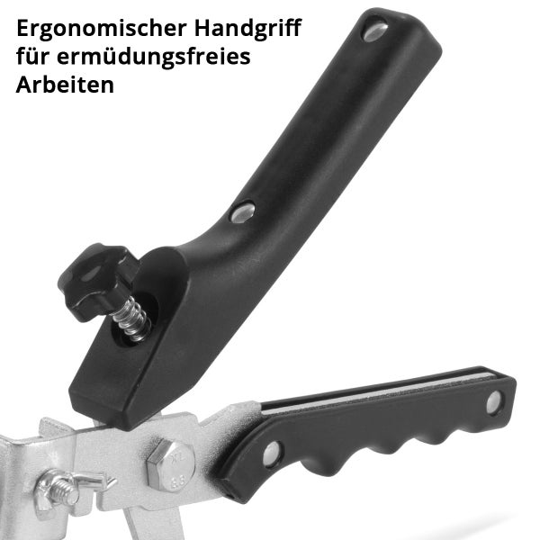 Fliesenverlegehilfe mit ergonomischem Griff