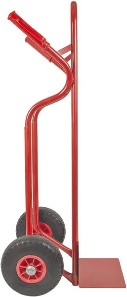 Sackkarre Trestles S04 Stahl | Treppensackkarre mit PU-Rädern & 250 kg Tragkraft | Rot | Profi-Transporthilfe Made in EU