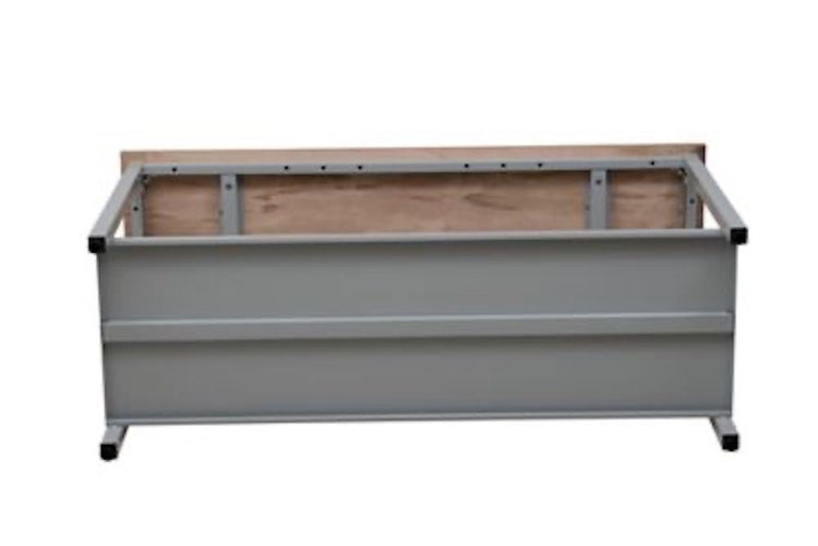 PROREGAL Werkbank Cricket Mit Ablageboden HxBxT 84 x 160 x 60 cm Traglast 150 kg Grau-Buche