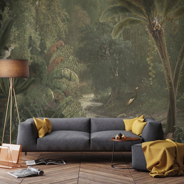 Dschungel Vintage - Fototapete - 280x300 cm