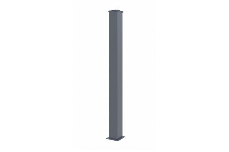 Pfosten EIFEL 15x15 aus Aluminium H.190cm - Anthrazitgrau