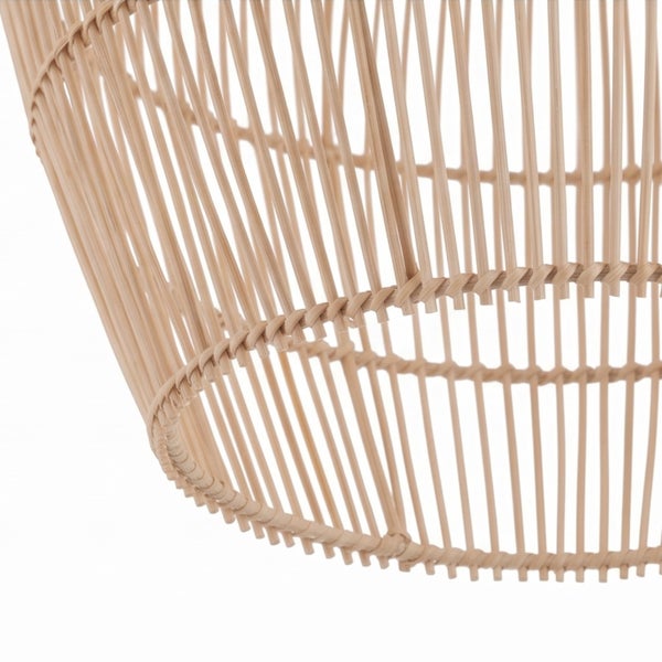 Lampenschirm aus geflochtenem Rattan in konischer Form als Leuchtenzubehör