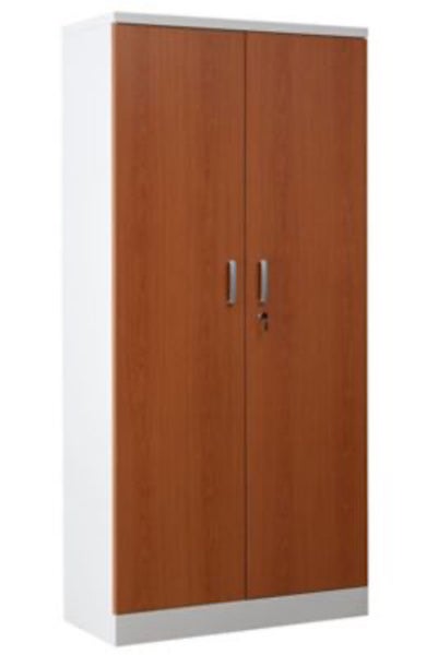 PROREGAL Aktenschrank Beetle 4 Fachböden HxBxT 195 x 92 x 42 cm Weiß & Erle