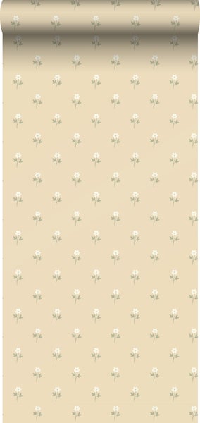 Borastapeter Tapete Blumen Gelb - 53 cm x 10.05 m - 662691