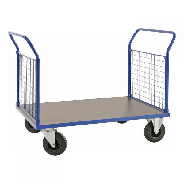 Etagenwagen mit Gitterwänden und vier Rollen