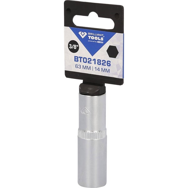 Brilliant Tools Steckschlüssel Einsatz, 3/8 Zoll, 63 Millimeter