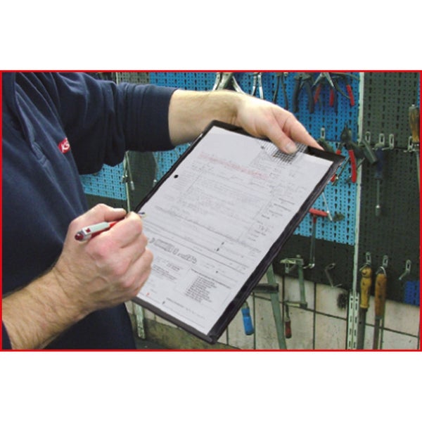 KS TOOLS Werkstatt-Auftragstasche DIN A4 schwarz - 500.8096