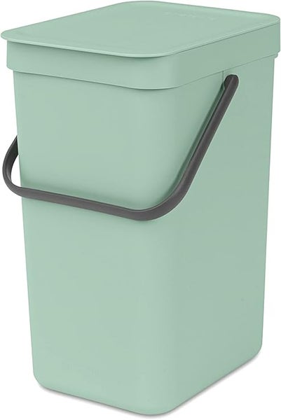 Brabantia Abfallsammler Mit Stay Open Deckel 12 Liter HxBxT 35 x 20 x 24,9 cm Kunststoff Jade