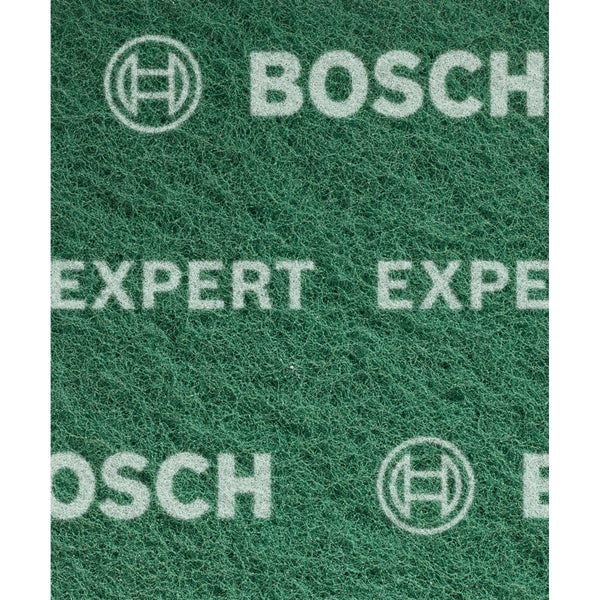 Bosch Expert Leistungsvergleich, Papier-Recycling-Symbol, Bosch Logo und Barcode