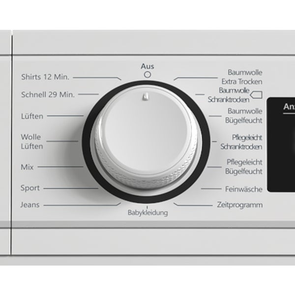 Telefunken T-11-400-W Kondenstrockner 7kg Trockner mit 15 Programmen Startzeitvorwahl & Knitterschutz weiß