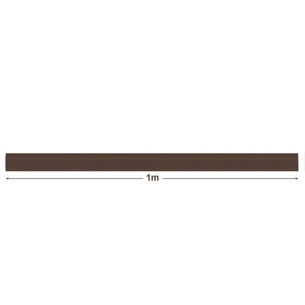 FLOORDIREKT Stufenkantenprofil Seattle - Treppenkantenprofil - Braun - 6 x 4,2 x 100 cm