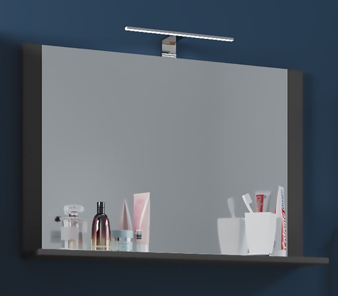 Badspiegel Wandspiegel Bad Ablage Lendas 55x60 cm