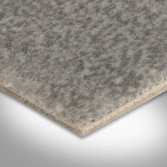 Auslegware Teppichboden in Hellgrau Veloursteppich Meterware angenehme Haptik mit Textilvlies Rücken 400 cm Breite (Meterware)