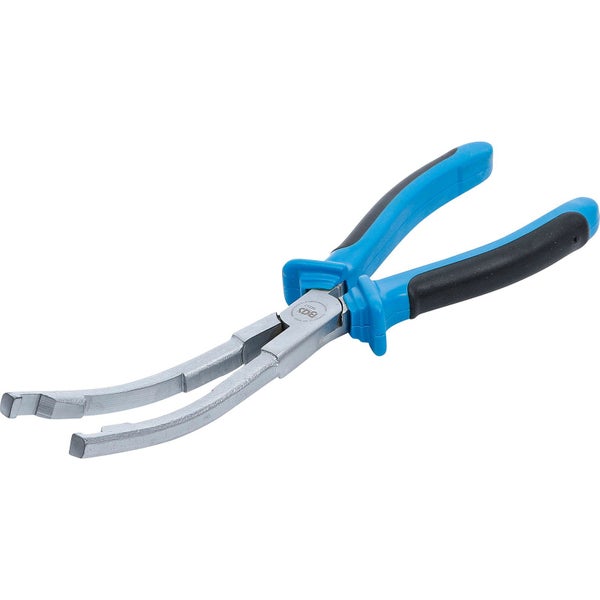Rohrzangenklemmenzange mit blauem Griff
