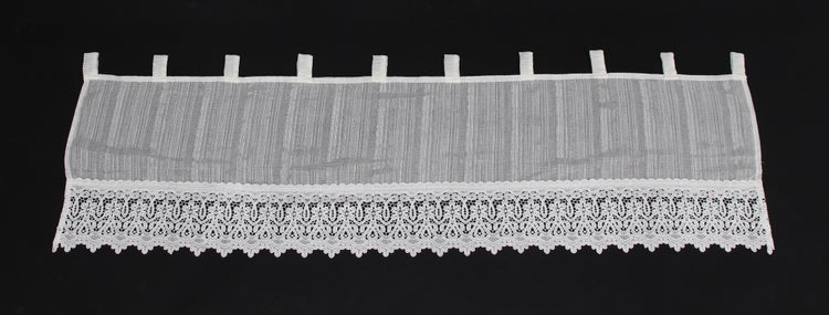 FRANK FLECHTWAREN|Fenstervorhang Romantik, 140 x 40 cm, POLYESTER