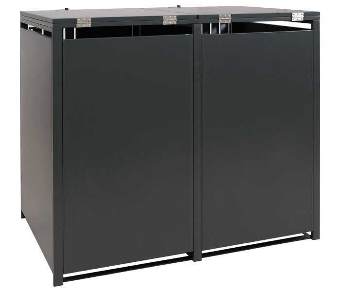 Doppelter Mülltonnenbox für zwei Mülltonnen