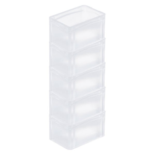 PROREGAL Transparenter Eurobehälter BasicLine Mit Geschlossenem Griff HxBxT 17 x 20 x 30 cm 7,2 Liter Eurobox Transportbox