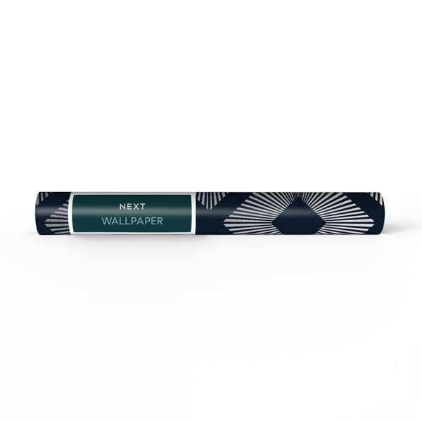 Next Vliestapete | Deko-Dreieck - Blau - 10mx52cm