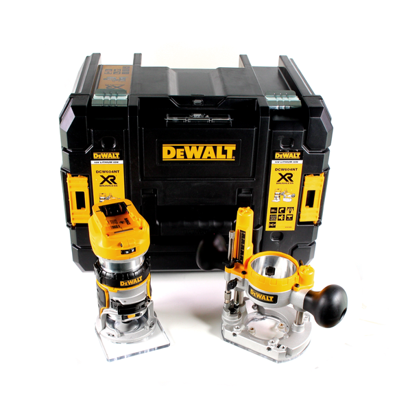 DeWALT Akku Oberfräse und Kantenfräse mit Taucheinheit im Transportkoffer