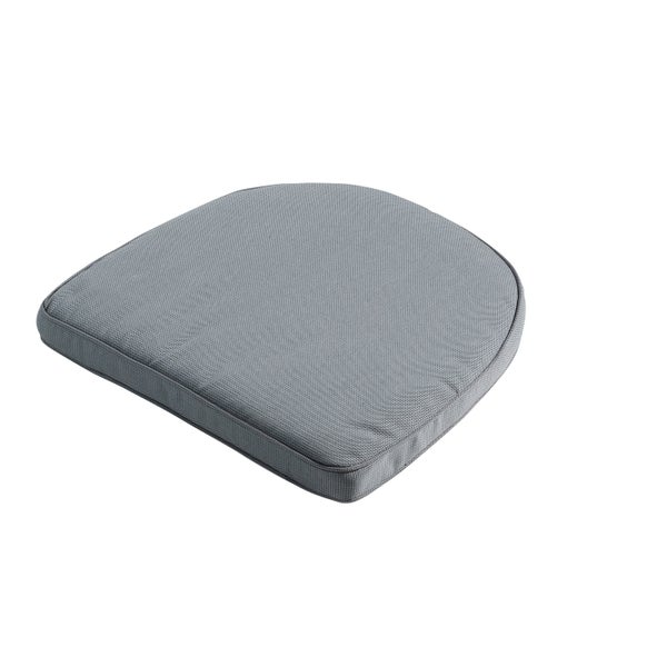 Sitzkissen Wicker York Rib grau - ca. 48x48 cm - 4er-Set