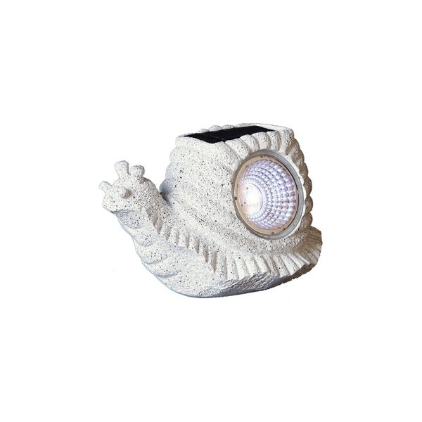 Solarleuchte in Schneckenform für den Garten