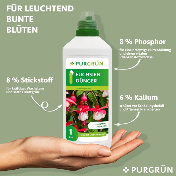 Purgrün Fuchsien-Dünger 1 Liter