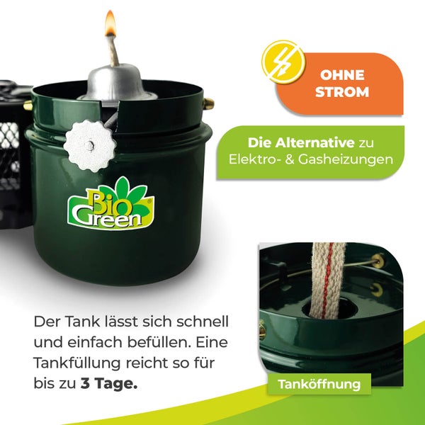 Paraffin Gasgewächshausheizung Warmax Mini 70 Watt