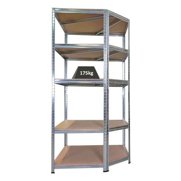 Steckregal mit fünf Böden und einer Traglast von 175 Kilogramm