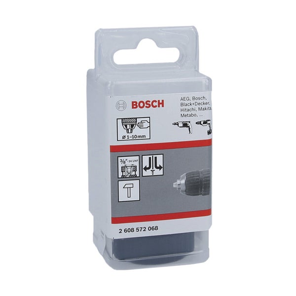 Bosch Schnellspannbohrfutter bis 10 mm, 1 bis 10 mm, 3/8 bis 24 - 2608572068