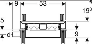 Technische Zeichnung mit Maßangaben in Millimetern.