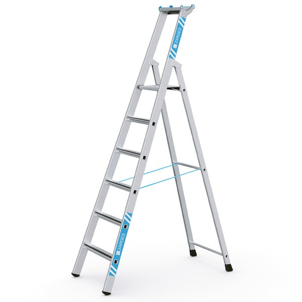 Zarges Stehleiter mit sechs Stufen