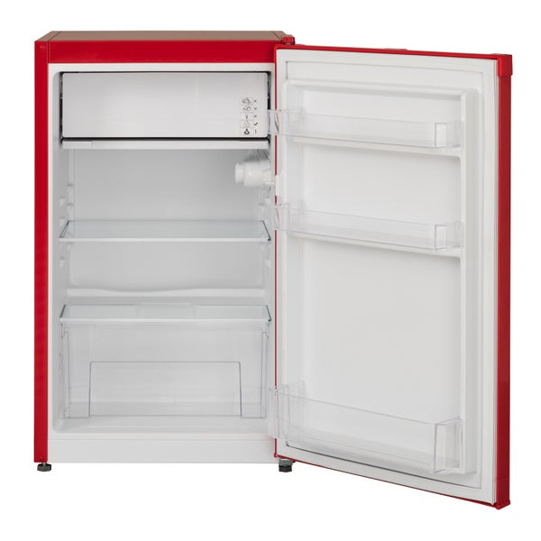 Telefunken Kühlschrank mit Gefrierfach (nur für Eiswürfel) 89 Liter Nutzinhalt Freistehend CF-33-101-R2 rot
