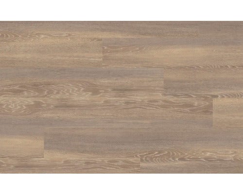 Laminatboden in Eichenoptik mit strukturierter Oberfläche und sichtbarer Holzmaserung.