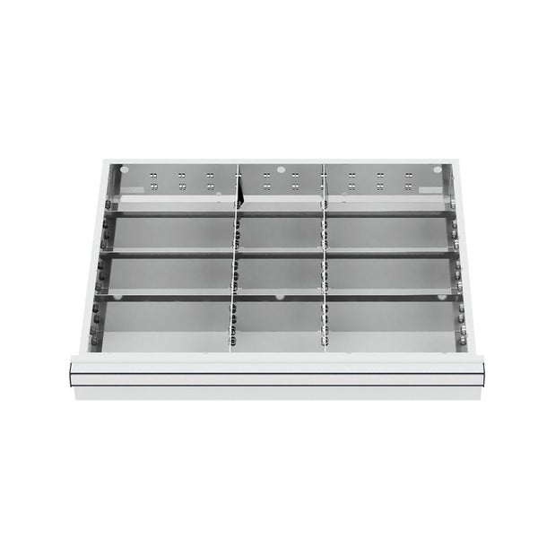 WS24 Schubladeneinteilung Metalleinteilung BLH 75 mm Innenmaß 600 x 450 mm - WS24-100232