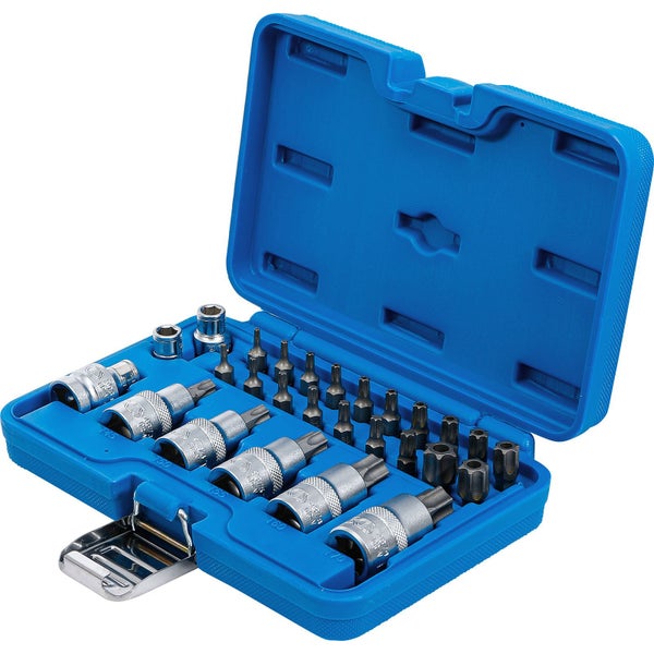 BGS Bit- und Bit-Einsatz-Satz 12,5 mm (1/2) T-Profil (für Torx) 27tlg. - 5101
