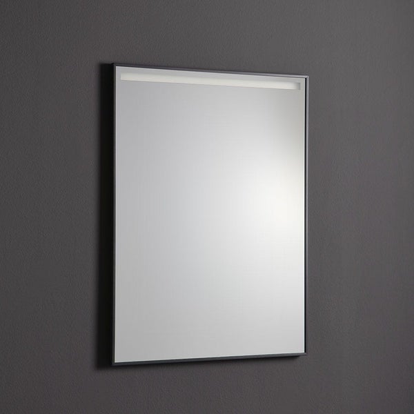 Spiegel 60 x 80 cm mit Hintergrundbeleuchtung und PVC-Rahmen