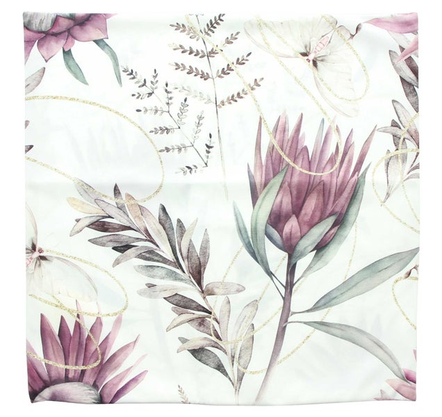 FRANK FLECHTWAREN | Kissenhülle Blüte, 2er Set, POLYESTER, 45 x 45 cm