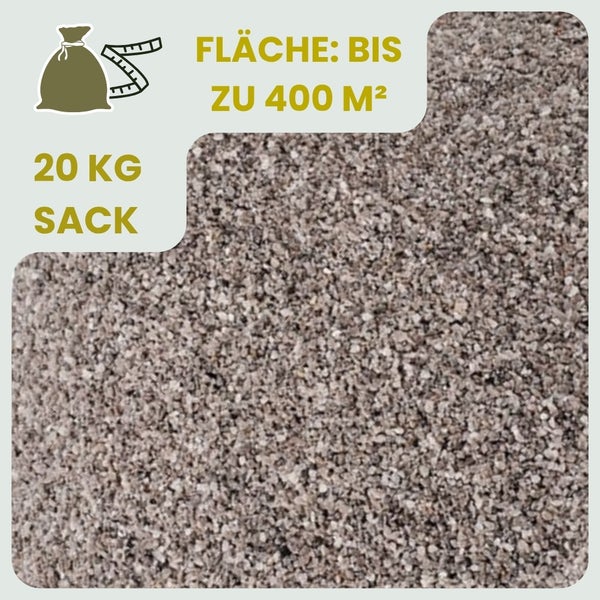 20 Kilogramm Sack Splitt für Flächen bis zu 400 Quadratmeter