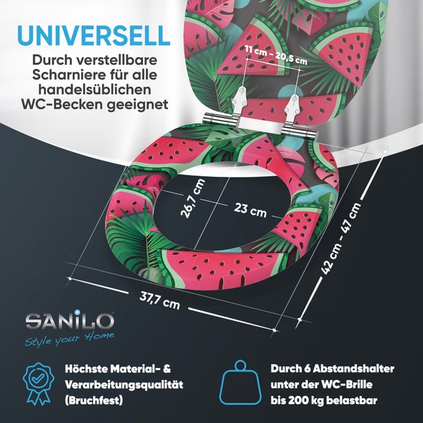 WC-Sitz mit Absenkautomatik Melone