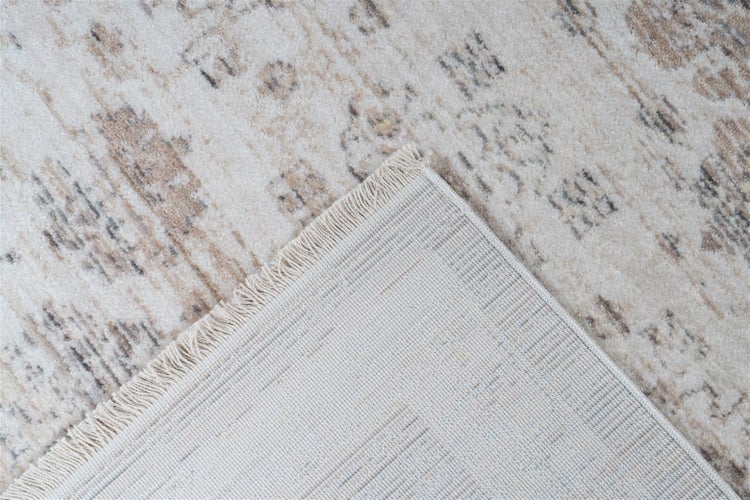 Kurzflor Teppich Eirlys Beige Vintage 160 x 230 cm