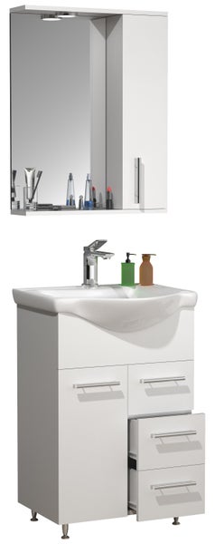 3-tlg. Waschplatz Waschtisch Schubladen Lisalo L