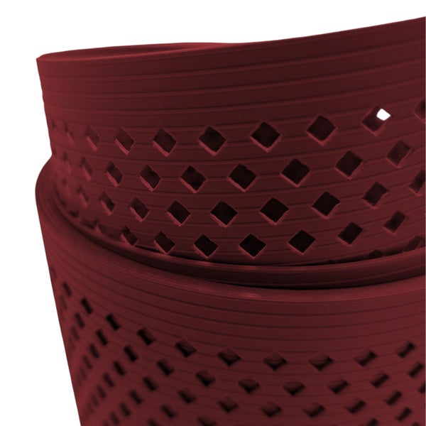 Blumentopf mit Rautenmuster