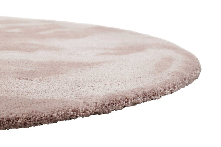 Teppich Rund Rosa Hochflor Pisa Homie Living 200 cm rund
