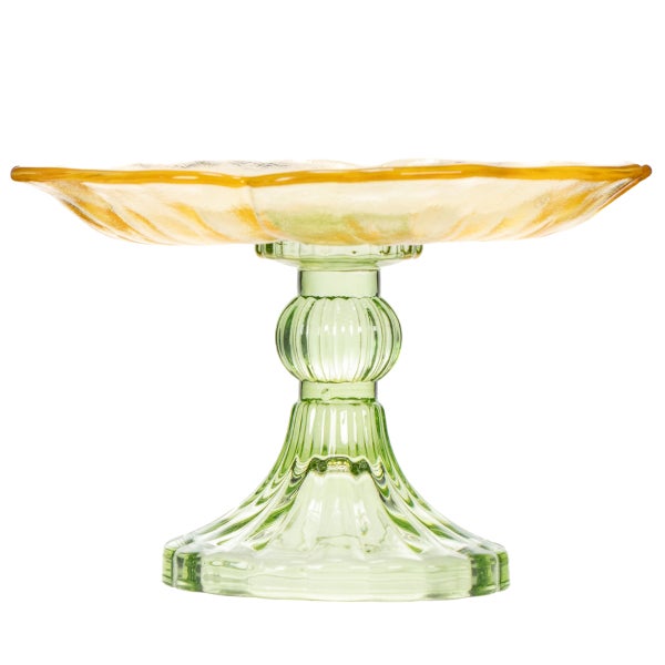 Glasfußschale zur Dekoration