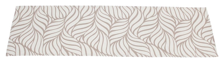 FRANK FLECHTWAREN | Tischläufer Abstrakte Blattkunst, BAUMWOLLE, POLYESTER, 40 x 140 cm