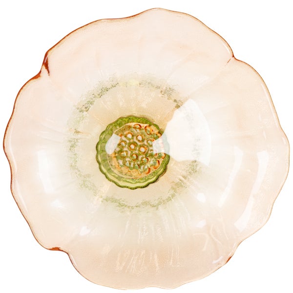 Dekorative Glasschale in Blumenform